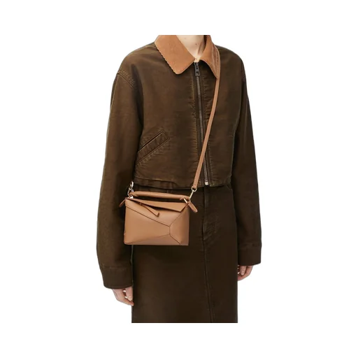 Mini Puzzle bag in soft grained calfskin
