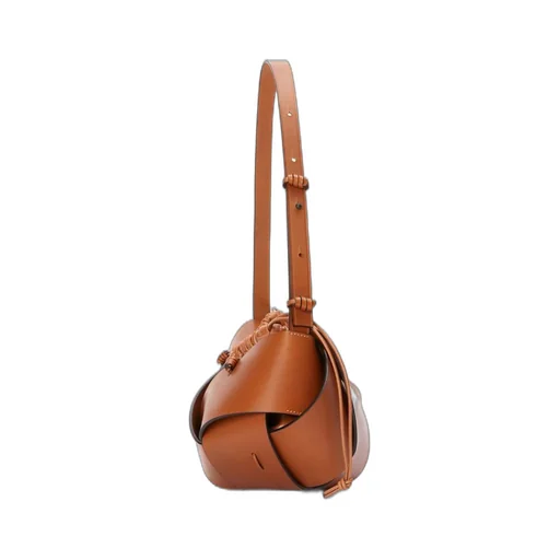 Interlaced hobo bag in calfskin