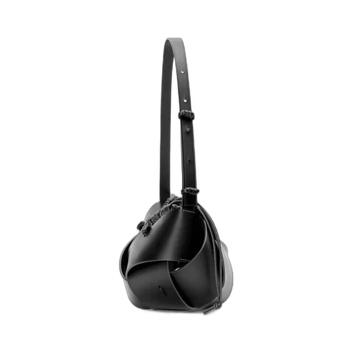 Interlaced hobo bag in calfskin