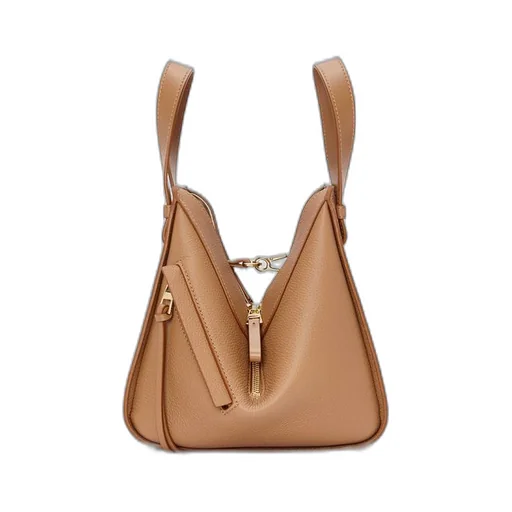 Compact Hammock bag in soft grained calfskin