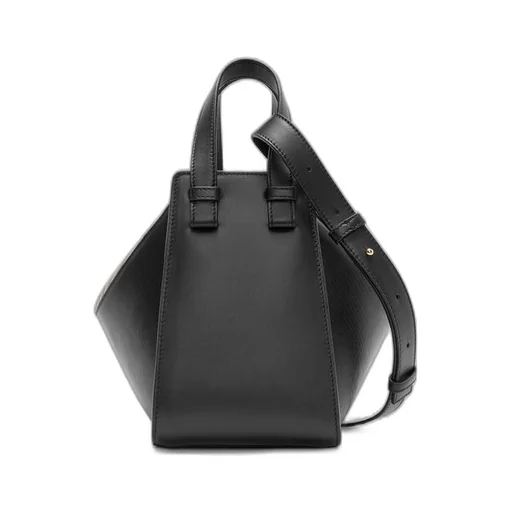 Compact Hammock bag in mellow calfskin and canvas