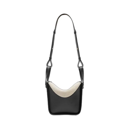 Compact Hammock bag in mellow calfskin and canvas
