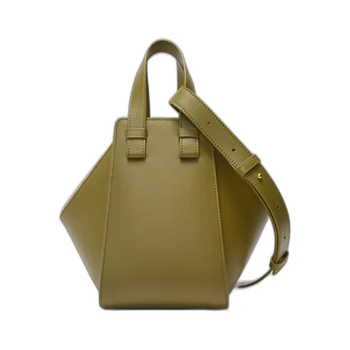 Compact Hammock bag in mellow calfskin and canvas