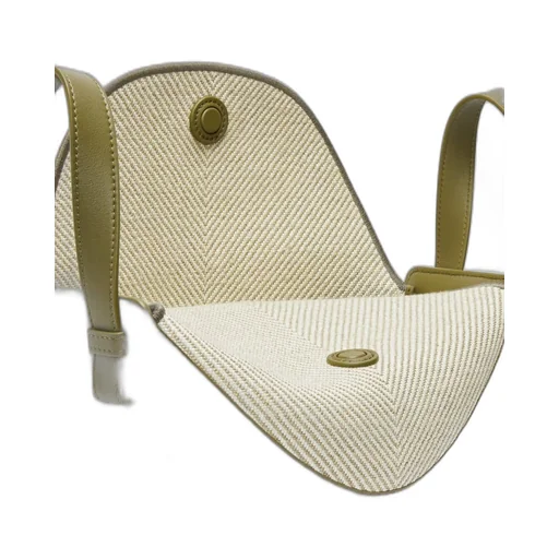 Compact Hammock bag in mellow calfskin and canvas