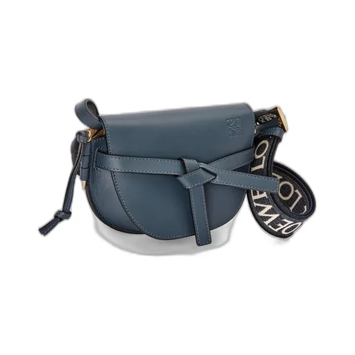Mini Gate Dual bag in soft calfskin and jacquard