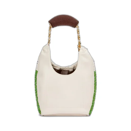 Mini Squeeze bag in beaded leather