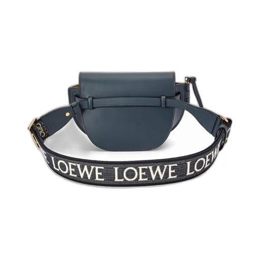 Mini Gate Dual bag in soft calfskin and jacquard