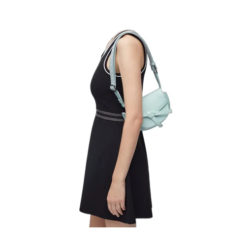 Mini Gate Dual bag in soft calfskin and jacquard