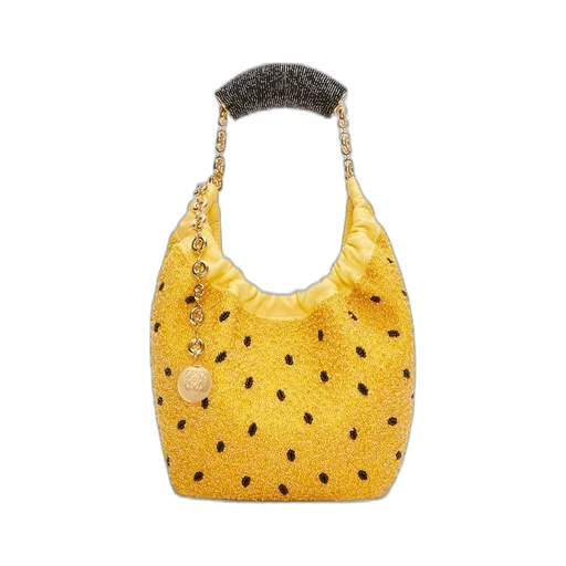 Mini Squeeze bag in beaded leather