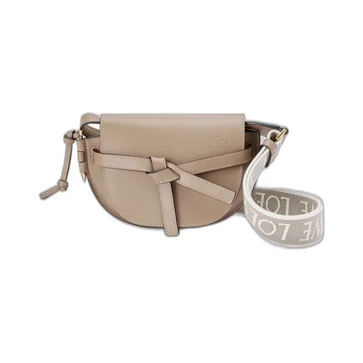 Mini Gate Dual bag in soft calfskin and jacquard