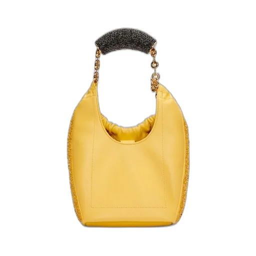 Mini Squeeze bag in beaded leather