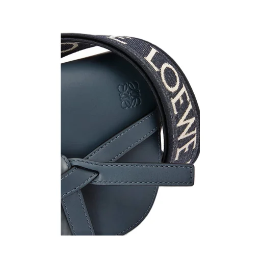 Mini Gate Dual bag in soft calfskin and jacquard
