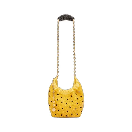 Mini Squeeze bag in beaded leather