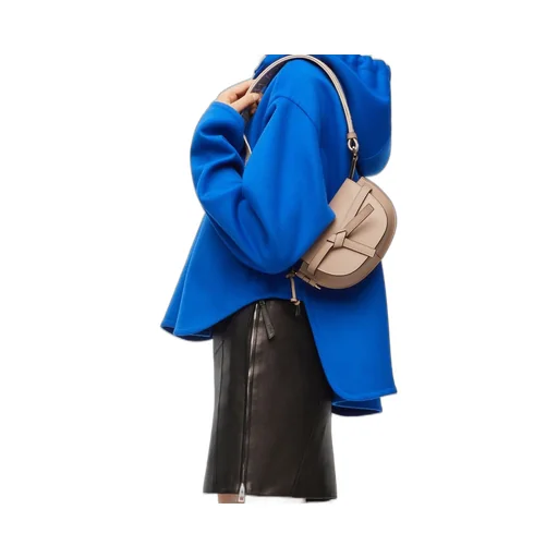 Mini Gate Dual bag in soft calfskin and jacquard