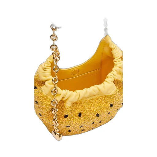 Mini Squeeze bag in beaded leather