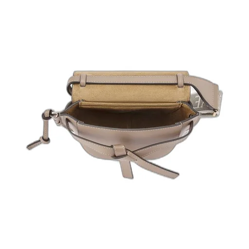 Mini Gate Dual bag in soft calfskin and jacquard