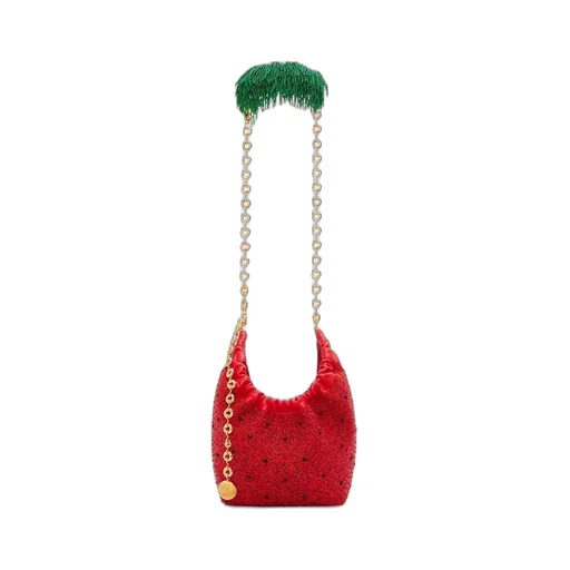 Mini Squeeze bag in beaded leather