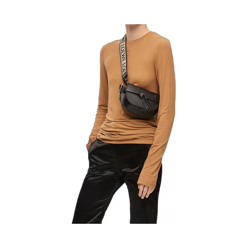 Mini Gate Dual bag in soft calfskin and jacquard