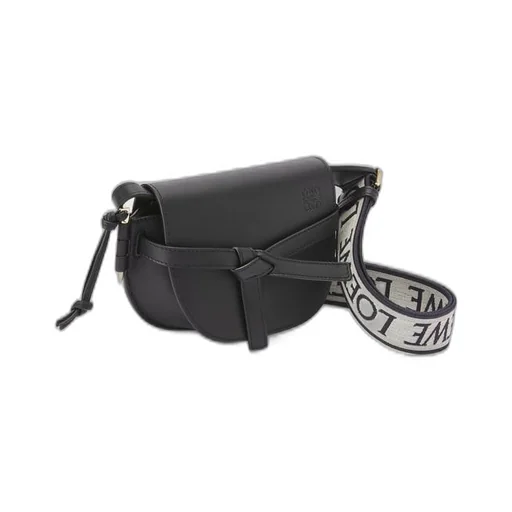 Mini Gate Dual bag in soft calfskin and jacquard