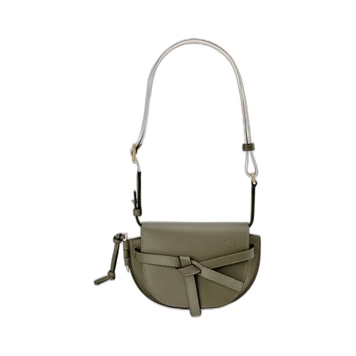 Mini Gate Dual bag in soft calfskin and jacquard