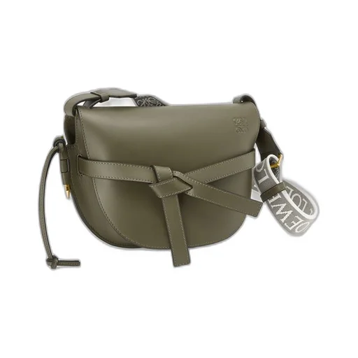 Small Gate bag in soft calfskin and jacquard