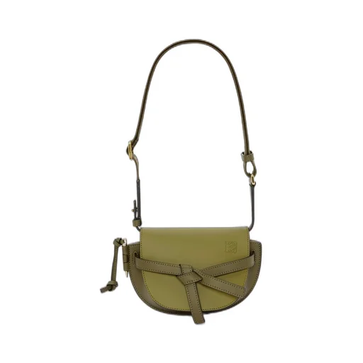 Mini Gate Dual bag in soft calfskin and jacquard