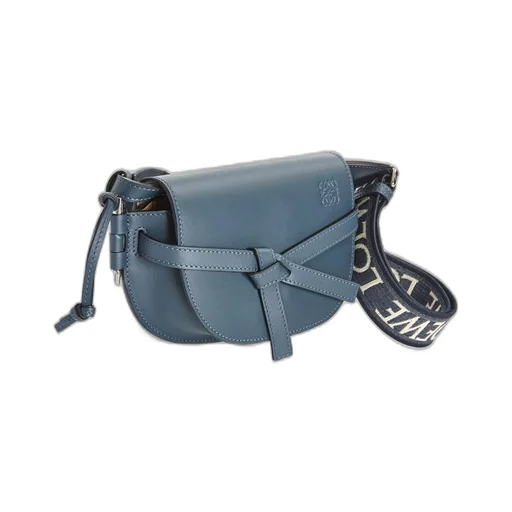Mini Gate Dual bag in soft calfskin and jacquard