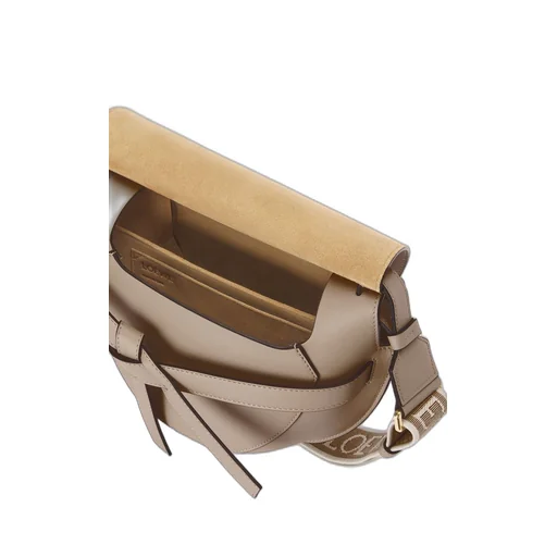 Small Gate bag in soft calfskin and jacquard
