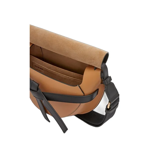 Small Gate bag in soft calfskin and jacquard