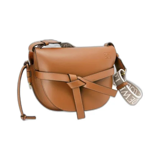 Small Gate bag in soft calfskin and jacquard