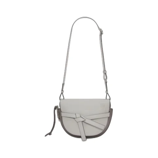Small Gate Dual bag in soft calfskin and jacquard