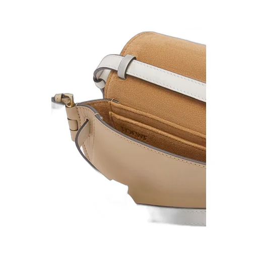 Mini Gate Dual bag in soft calfskin and jacquard
