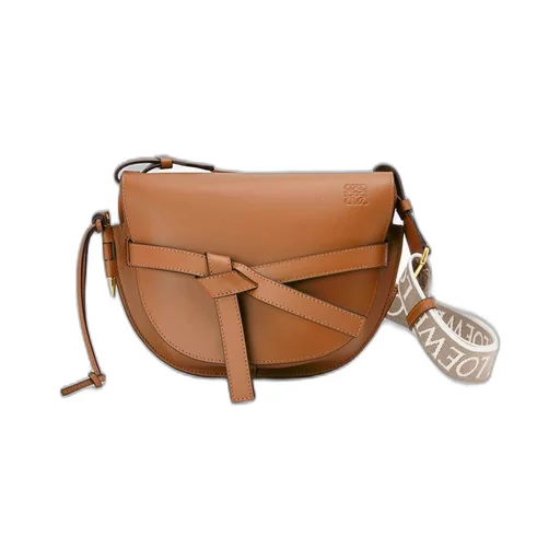 Small Gate bag in soft calfskin and jacquard