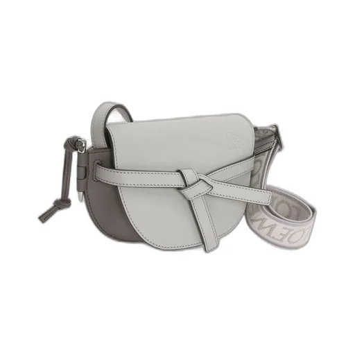 Mini Gate Dual bag in soft calfskin and jacquard