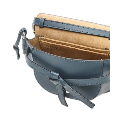 Mini Gate Dual bag in soft calfskin and jacquard