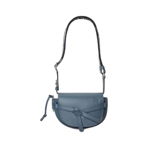 Mini Gate Dual bag in soft calfskin and jacquard