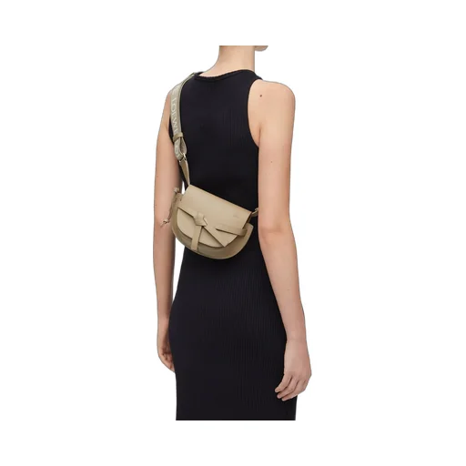 Mini Gate Dual bag in soft calfskin and jacquard