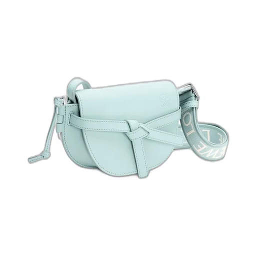 Mini Gate Dual bag in soft calfskin and jacquard