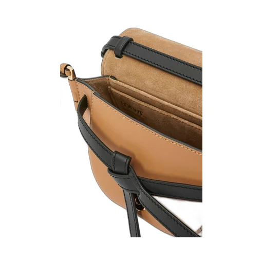 Mini Gate Dual bag in soft calfskin and jacquard