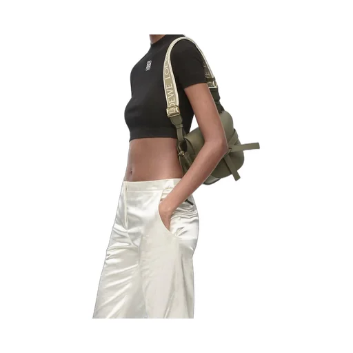 Small Gate bag in soft calfskin and jacquard