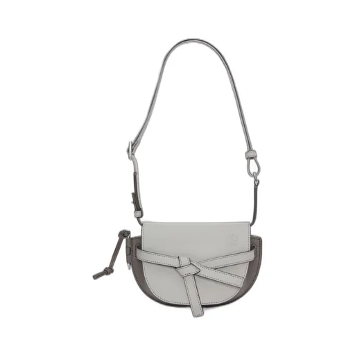 Mini Gate Dual bag in soft calfskin and jacquard