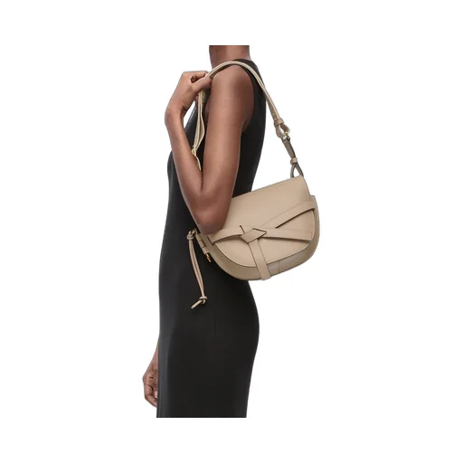 Small Gate bag in soft calfskin and jacquard