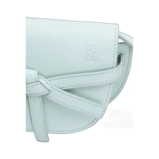 Mini Gate Dual bag in soft calfskin and jacquard