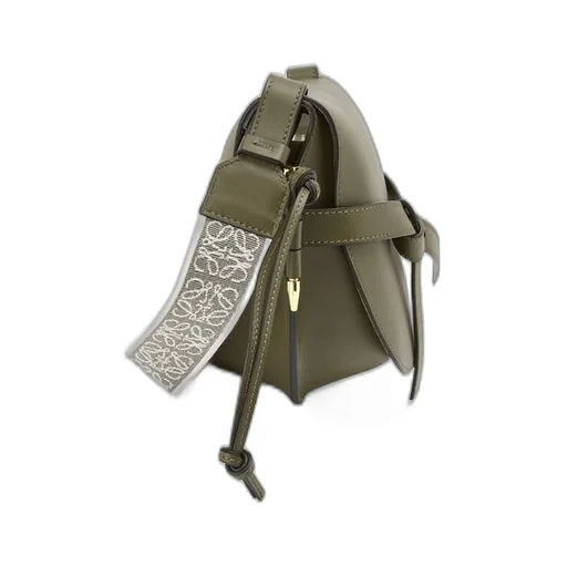 Small Gate bag in soft calfskin and jacquard