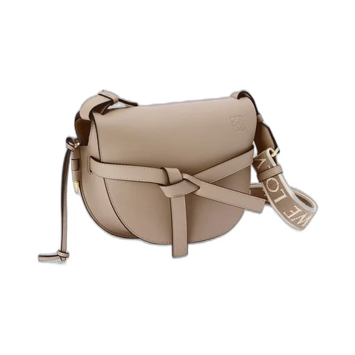 Small Gate bag in soft calfskin and jacquard