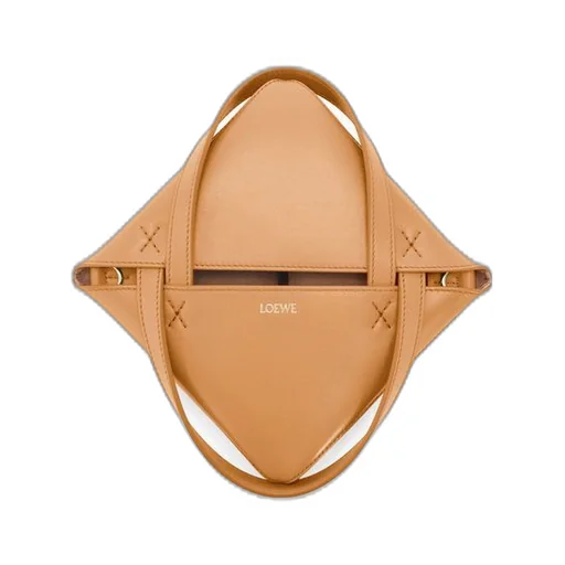 Mini Puzzle Fold tote in shiny calfskin