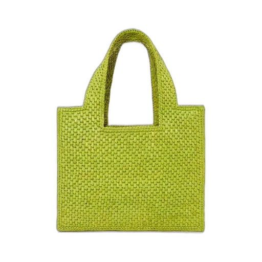 Small LOEWE Font Tote in raffia