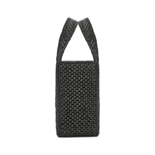 Small LOEWE Font Tote in raffia