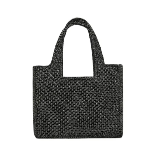 Small LOEWE Font Tote in raffia
