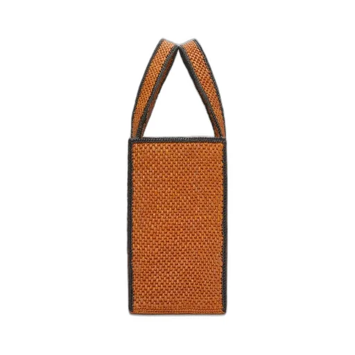 Large LOEWE Font Tote in raffia